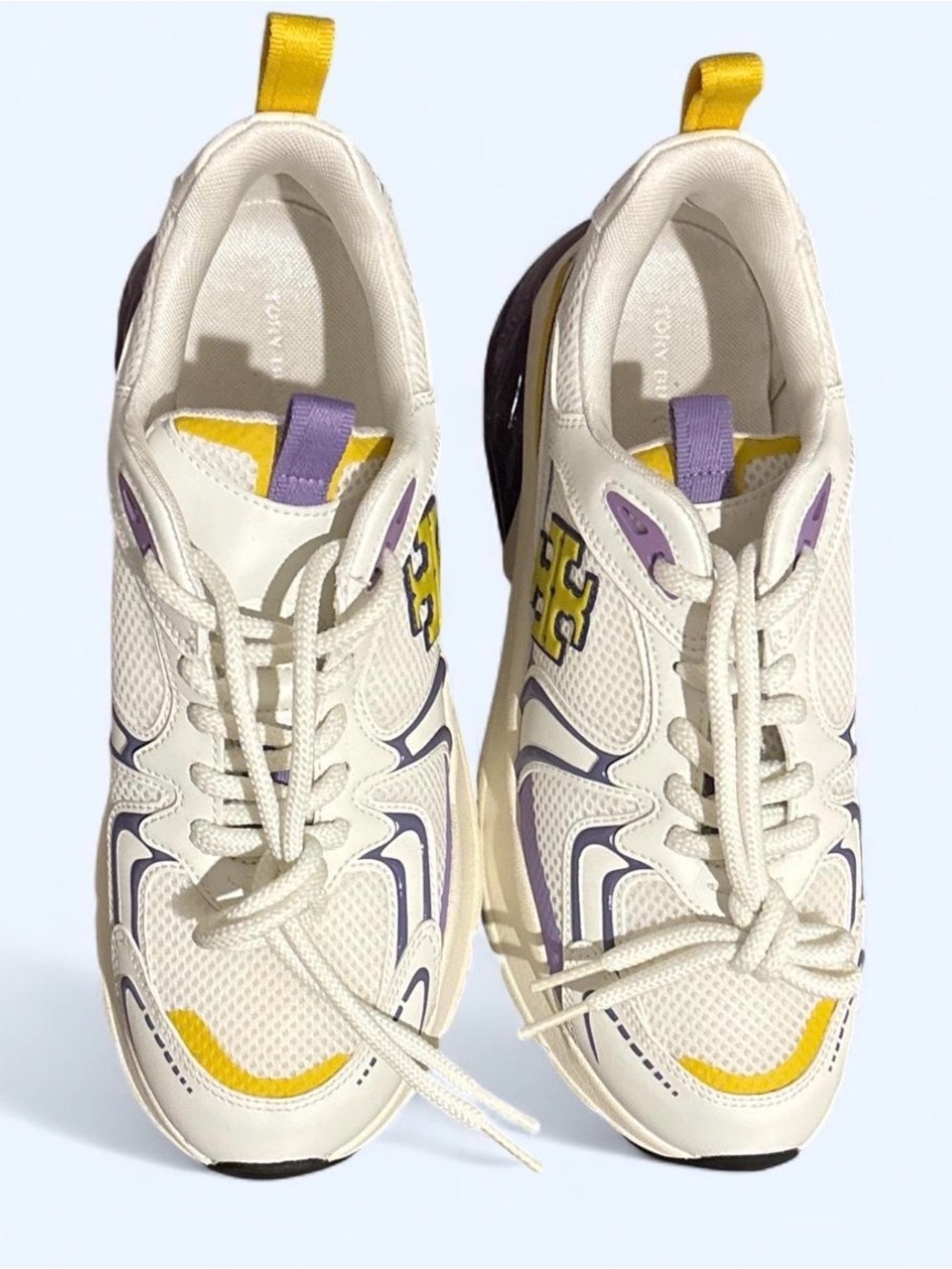 Tory Burch Women’s Yellow and Purple Sneakers